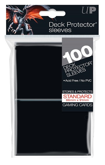Ultra PRO Sleeves: Deck Protector Solid Black (100)