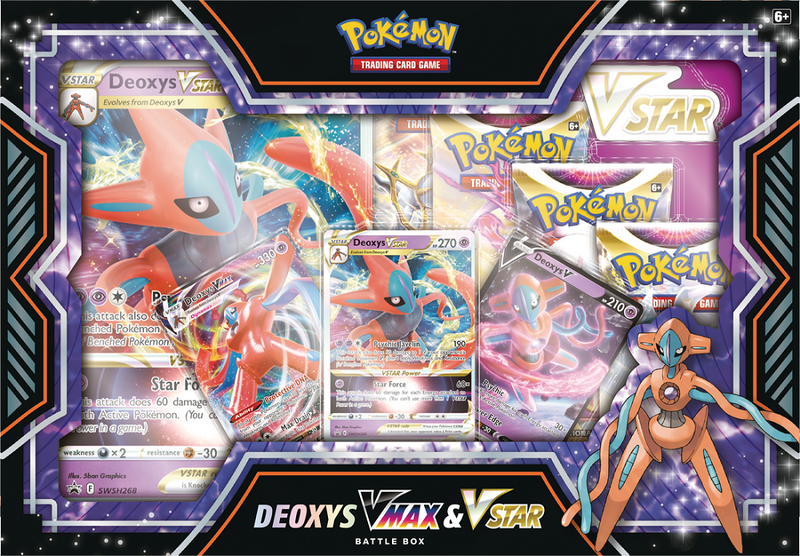 Pokémon Deoxys/Zeraora VMax and VStar Battle Box