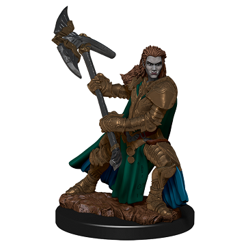 Wizkids D&D Minis 93026 Prepainted Half-orc Fighter Female