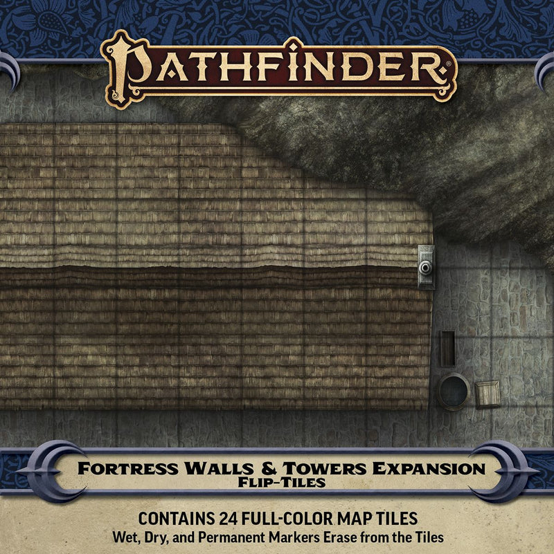 Pathfinder Flip-Tiles Fortress Walls and Towers