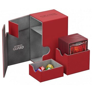 Ultimate Guard Card Box Flip N Tray 80+ Xenoskin Red