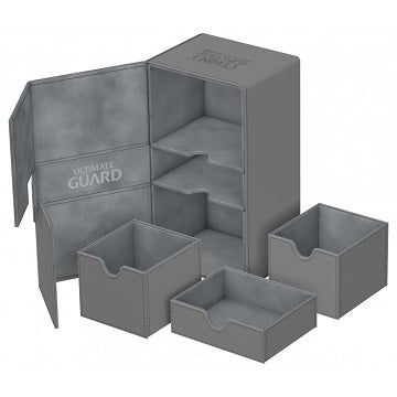Ugd Deck Box Twin Flip N Tray 200+ Grey