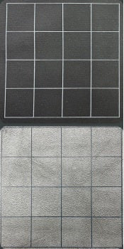 Mat Battlemat Reversible Square 34.5"x48" Black/Gray