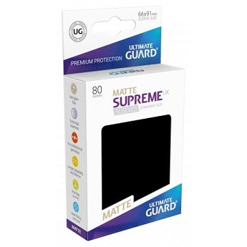 Ultimate Guard Sleeves: Supreme UX Matte Black (80)