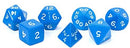 Dice Koplow Jumbo Tube Poly Set- Blue/White