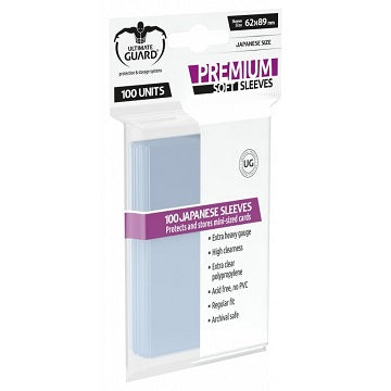 Ultimate Guard Sleeves: Premium Small Soft 62x89mm (100)