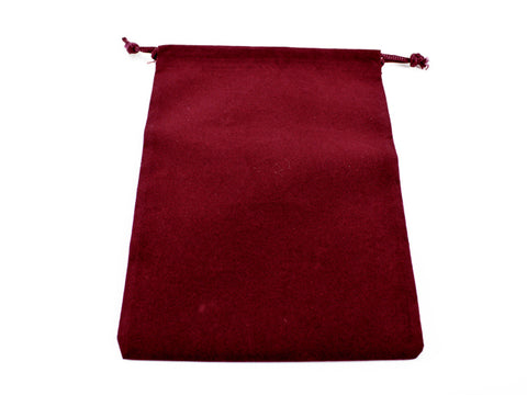 Chessex Suedecloth Dice Bag - Large Burgundy