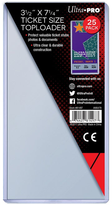 Card Top Loader 3.50x7.25 25ct