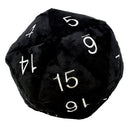 Dice Up Plush Jumbo 10" D20 Black/silver