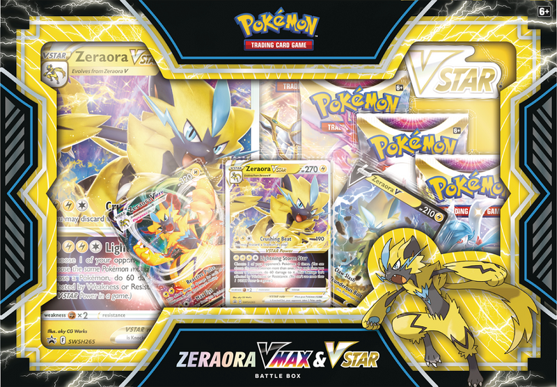 Pokémon Deoxys/Zeraora VMax and VStar Battle Box
