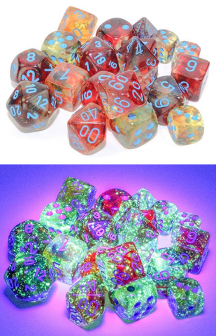 Chessex 10d10 Nebula Primary/Blue Luminary