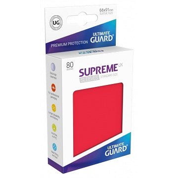 Ultimate Guard Sleeves: Supreme UX Red (80)