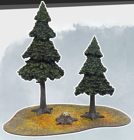 Monster Scenery Evergreen Pine Forest