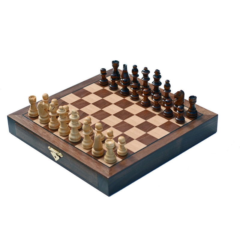 Chess Set 10" Magnetic Camphor With Storage