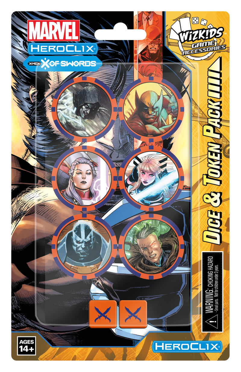 HeroClix X-Men X of Swords Dice and Token Pack