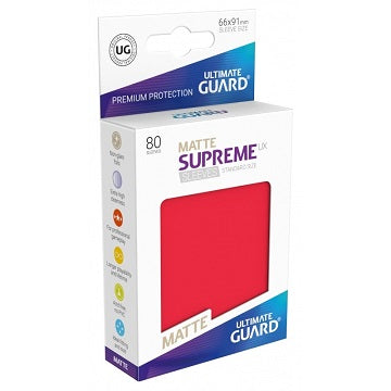Ultimate Guard Sleeves: Supreme UX Matte Red (80)