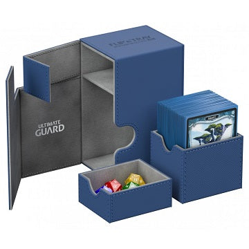 Ultimate Guard Card Box Flip N Tray 80+ Xenoskin Blue