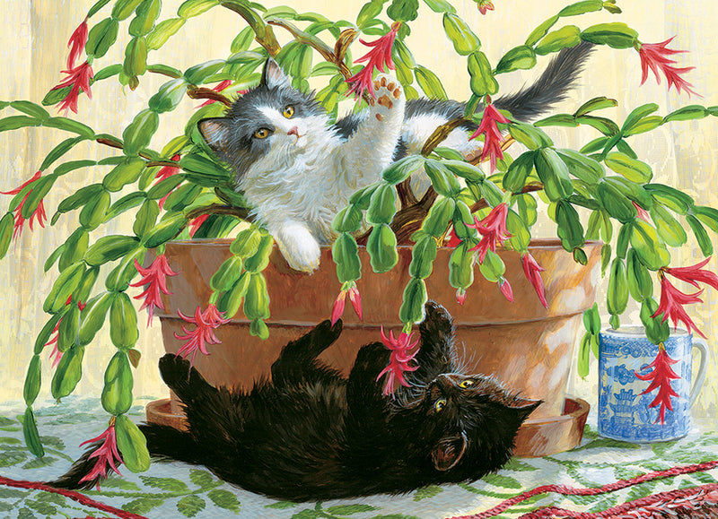 Cobble Hill Puzzle 1000 Piece Cactus Kitties