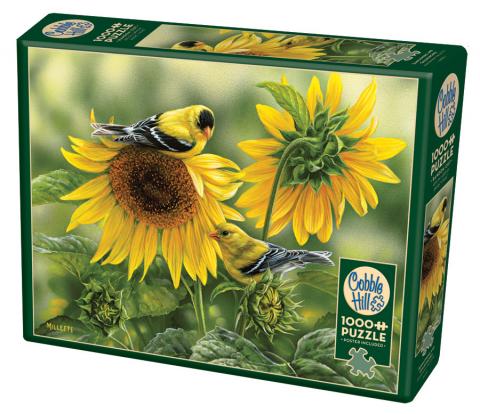 Cobble Hill Puzzle 1000 Piece Sunflowers and Goldfinches