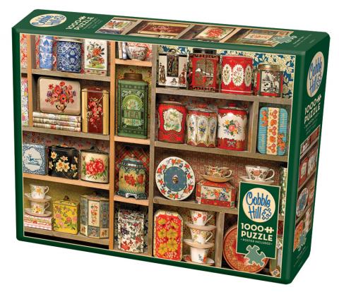 Cobble Hill Puzzle 1000 Piece Vintage Tins