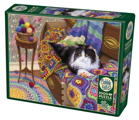 Cobble Hill Puzzle 1000 Piece Comfy Cat