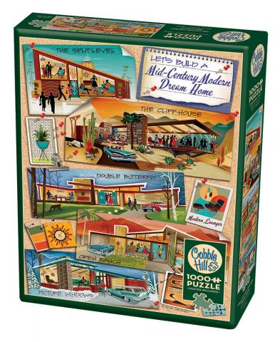 Cobble Hill Puzzle 1000 Piece Mid-Century Modern Dream Home