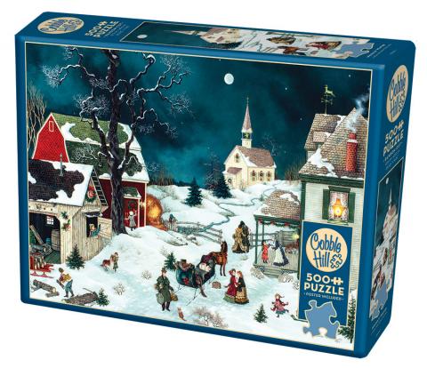 Cobble Hill Puzzle 500 Piece Moonlit Winter