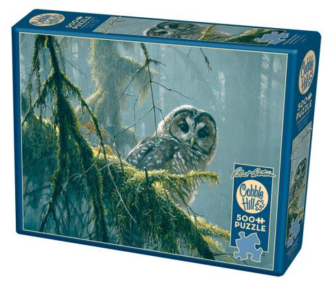 Cobble Hill Puzzle 500 Piece Mossy Branches - Spotted Owl