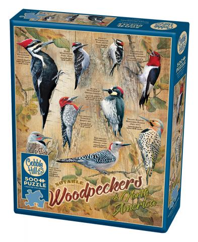 Puzzle CH 500 Piece Notable Woodpeckers