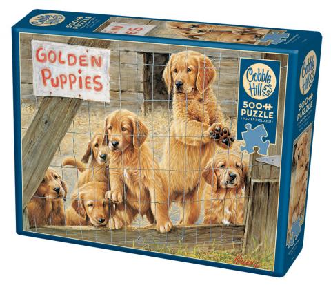 Cobble Hill Puzzle 500 Piece Golden Puppies