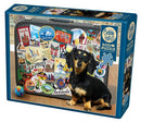 Cobble Hill Puzzle 500 Piece Dachshund 'Round the World