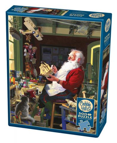 Cobble Hill Puzzle 500 Piece Santa's Workbench