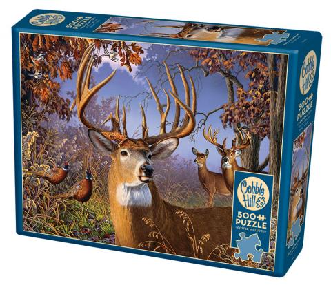 Cobble Hill Puzzle 500 Piece Deer And Pheasant
