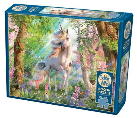 Cobble Hill Puzzle 500 Piece Unicorn in the Woods