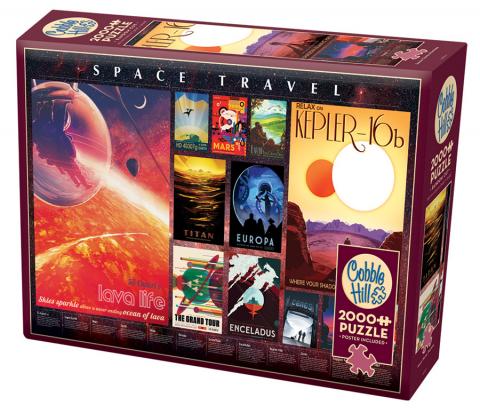 Cobble Hill Puzzle 2000 Piece Space Travel Posters