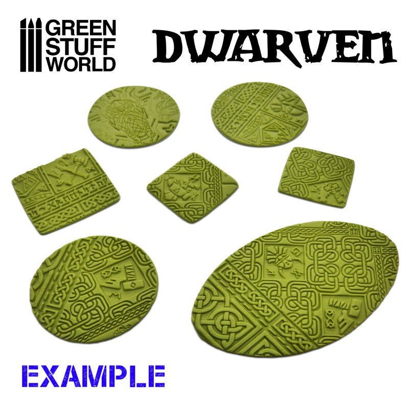 Green Stuff World Rolling Pin Dwarven