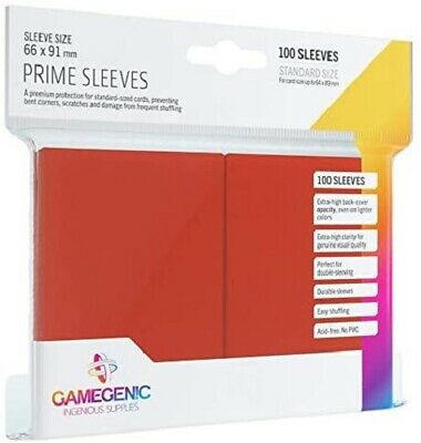 Gamegenic Sleeves: Prime Red (100)