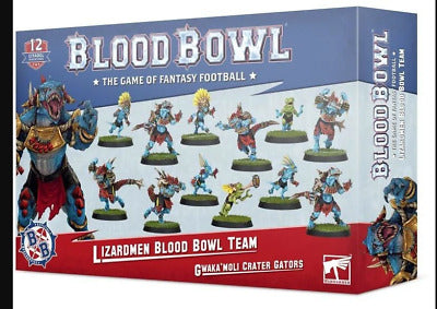 GW Blood Bowl Lizardmen Team: Gwaka'Moli Crater Gators