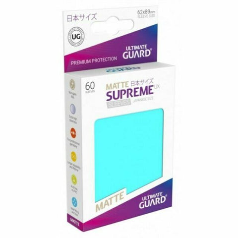 Ultimate Guard Sleeves: Supreme UX Japanese Matte Aquamarine (60)
