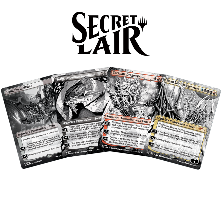 MTG  More Borderless Plainswalkers  2個 MTG Secret Lair Drops - More Borderless Planeswalkers WPN