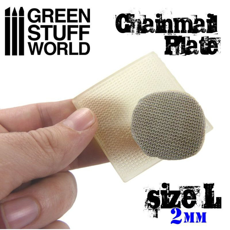Green Stuff World Texture Plate Chainmail 2mm