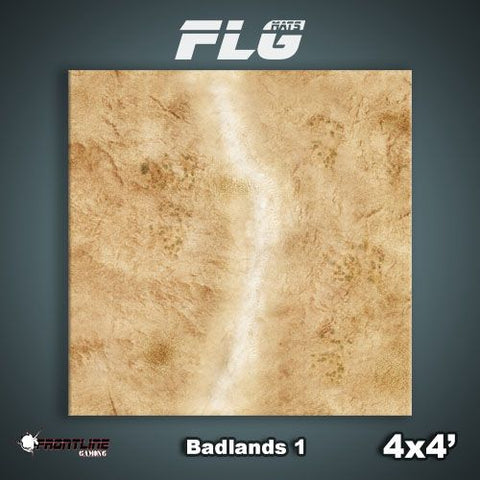 Frontline Gaming Mat 4'x4' Badlands 1