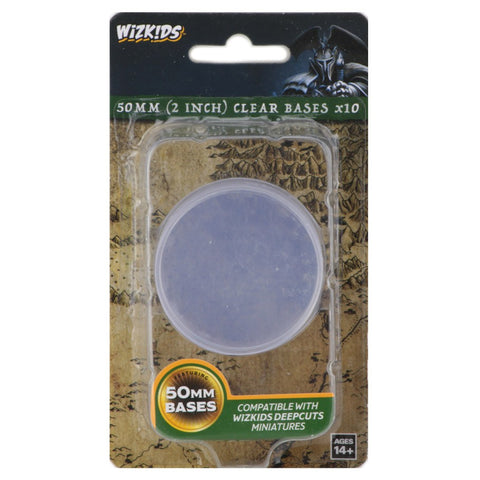 Wizkids Minis 73596 Clear 50mm Round Base (10)